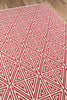 Momeni Baja BAJ-4 Red Area Rug Corner Shot Feature