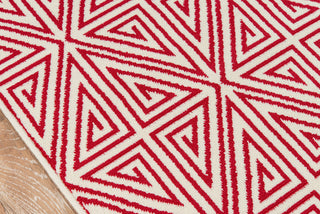 Momeni Baja BAJ-4 Red Area Rug Closeup