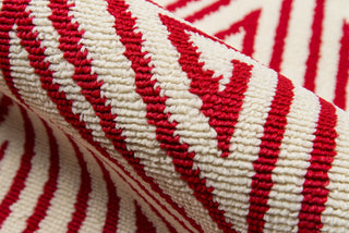 Momeni Baja BAJ-4 Red Area Rug Detail Shot