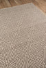 Momeni Baja BAJ-4 Taupe Area Rug Corner Shot Feature