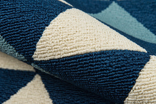 Momeni Baja BAJ-5 Blue Area Rug Detail Shot