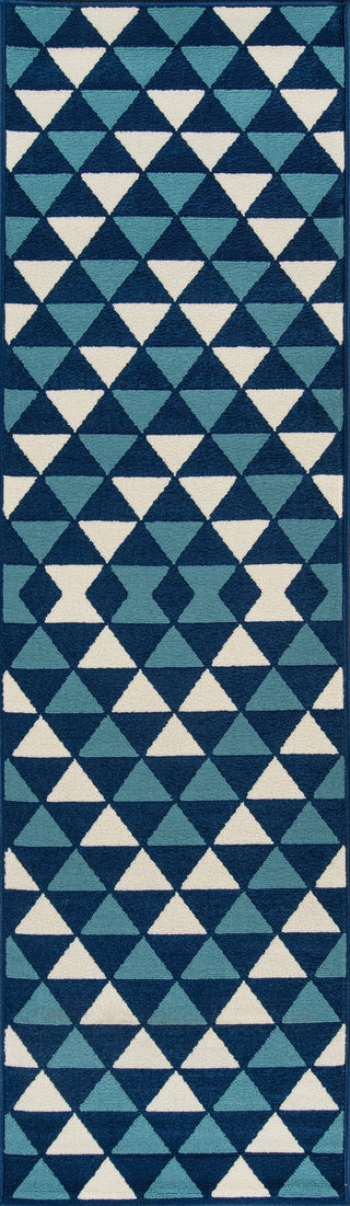 Momeni Baja BAJ-5 Blue Area Rug Runner