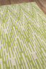 Momeni Baja BAJ-6 Green Area Rug Corner Shot Feature