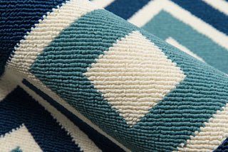 Momeni Baja BAJ-7 Blue Area Rug Detail Shot