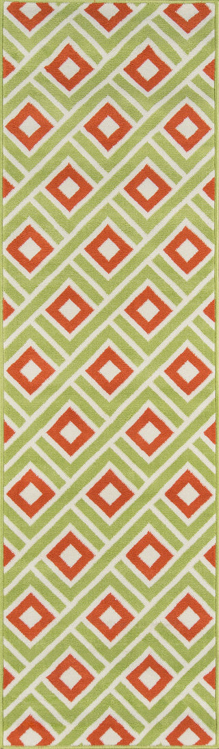 Momeni Baja BAJ-7 Green Area Rug Runner