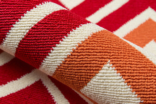 Momeni Baja BAJ-7 Red Area Rug Detail Shot