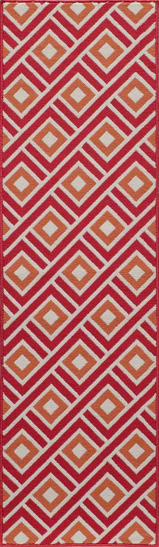 Momeni Baja BAJ-7 Red Area Rug Runner