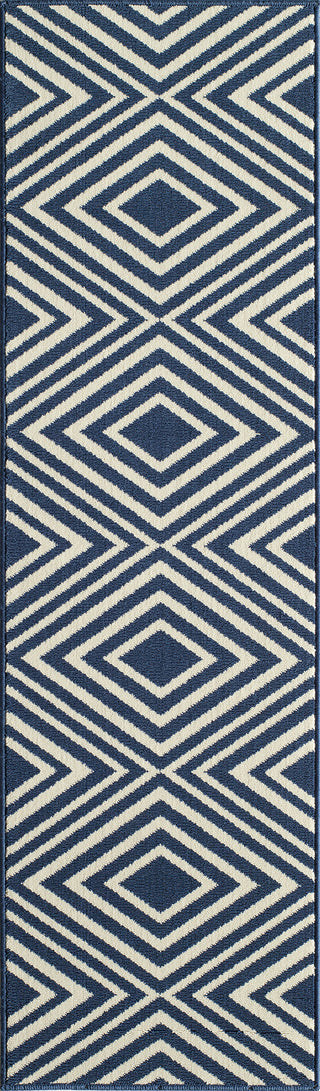 Momeni Baja BAJ-8 Navy Area Rug Close up