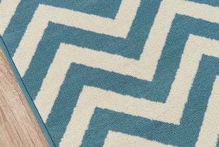 Momeni Baja BAJ-9 Blue Area Rug Closeup