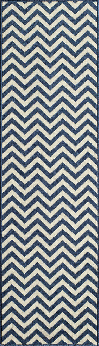 Momeni Baja BAJ-9 Navy Area Rug Close up