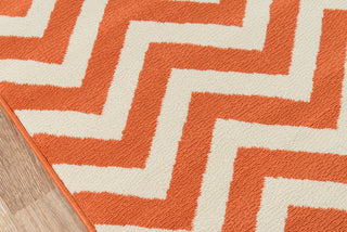 Momeni Baja BAJ-9 Orange Area Rug Closeup