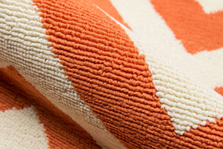 Momeni Baja BAJ-9 Orange Area Rug Detail Shot