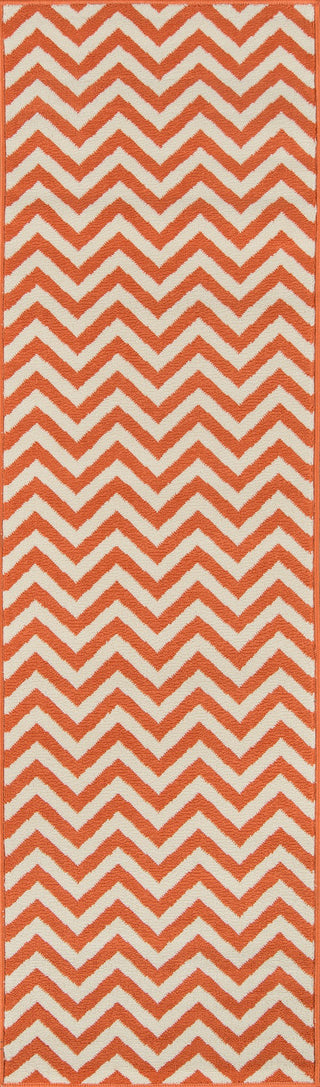 Momeni Baja BAJ-9 Orange Area Rug Runner