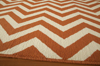 Momeni Baja BAJ-9 Orange Area Rug Closeup