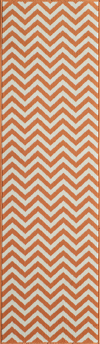 Momeni Baja BAJ-9 Orange Area Rug Close up