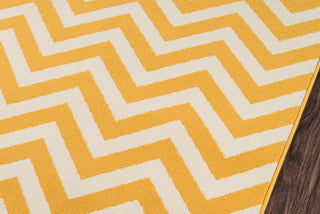 Momeni Baja BAJ-9 Yellow Area Rug Closeup