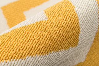 Momeni Baja BAJ-9 Yellow Area Rug Detail Shot