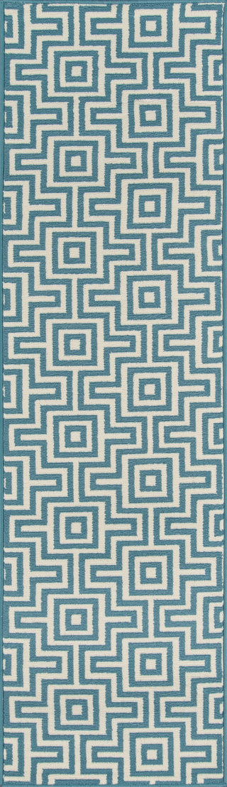 Momeni Baja BAJ10 Blue Area Rug Runner