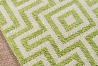 Momeni Baja BAJ10 Green Area Rug Close Up