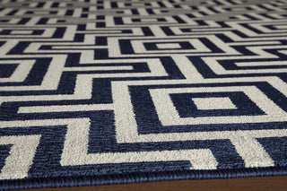 Momeni Baja BAJ10 Navy Area Rug Closeup