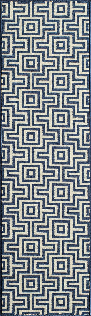 Momeni Baja BAJ10 Navy Area Rug Close up