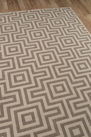 Momeni Baja BAJ10 Taupe Area Rug Corner Shot Feature