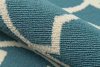 Momeni Baja BAJ11 Blue Area Rug Detail Shot