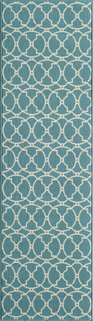 Momeni Baja BAJ11 Blue Area Rug Runner