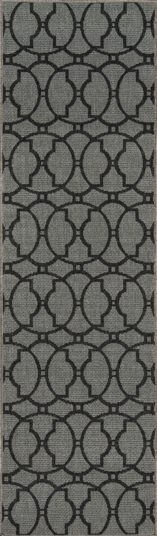 Momeni Baja BAJ11 Charcoal Area Rug Runner