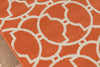 Momeni Baja BAJ11 Orange Area Rug Close Up