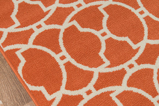 Momeni Baja BAJ11 Orange Area Rug Close Up