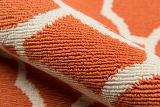 Momeni Baja BAJ11 Orange Area Rug Detail Shot