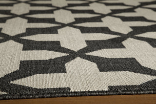 Momeni Baja BAJ12 Charcoal Area Rug Closeup