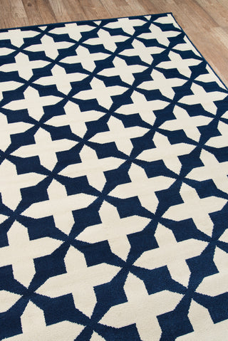 Momeni Baja BAJ12 Navy Area Rug Corner Shot Feature