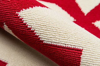 Momeni Baja BAJ12 Red Area Rug Detail Shot