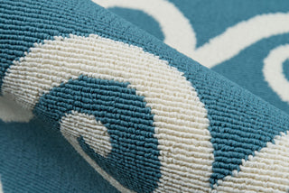 Momeni Baja BAJ14 Blue Area Rug Detail Shot