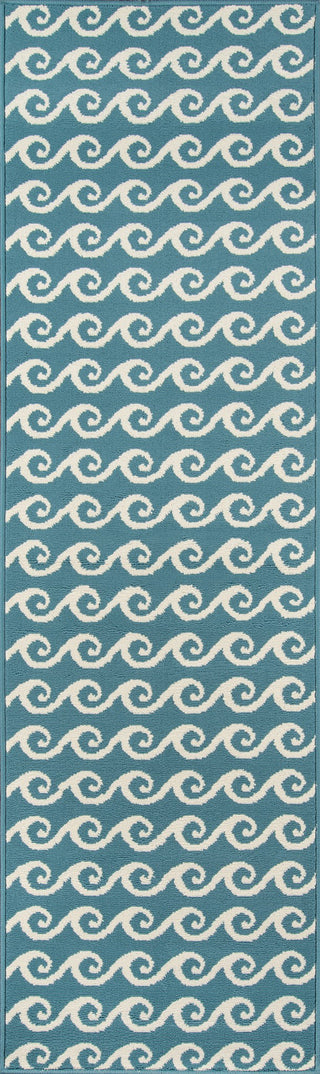 Momeni Baja BAJ14 Blue Area Rug Runner