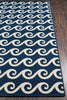 Momeni Baja BAJ14 Navy Area Rug Corner Shot Feature