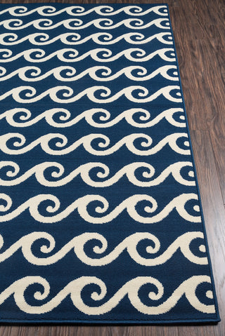 Momeni Baja BAJ14 Navy Area Rug Corner Shot Feature