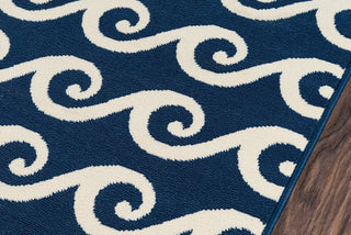 Momeni Baja BAJ14 Navy Area Rug Close Up