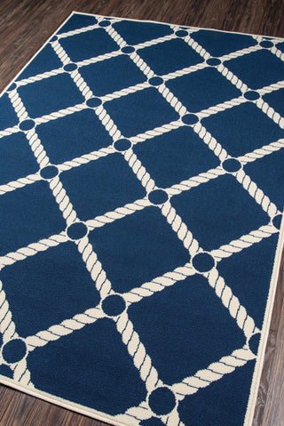 Momeni Baja BAJ15 Navy Area Rug Corner Shot Feature