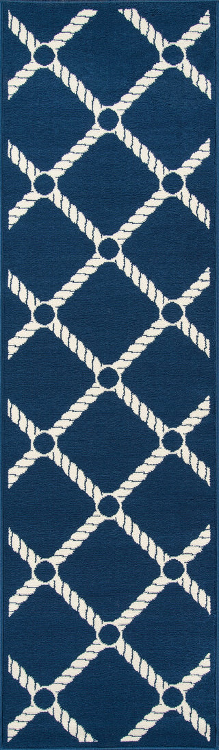 Momeni Baja BAJ15 Navy Area Rug Runner