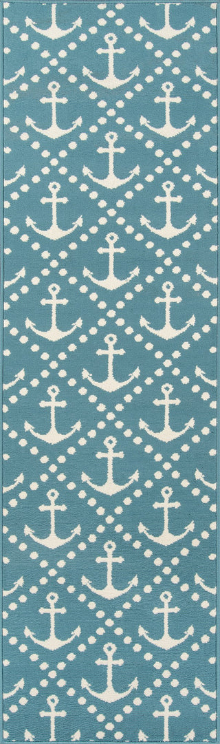 Momeni Baja BAJ16 Blue Area Rug Runner