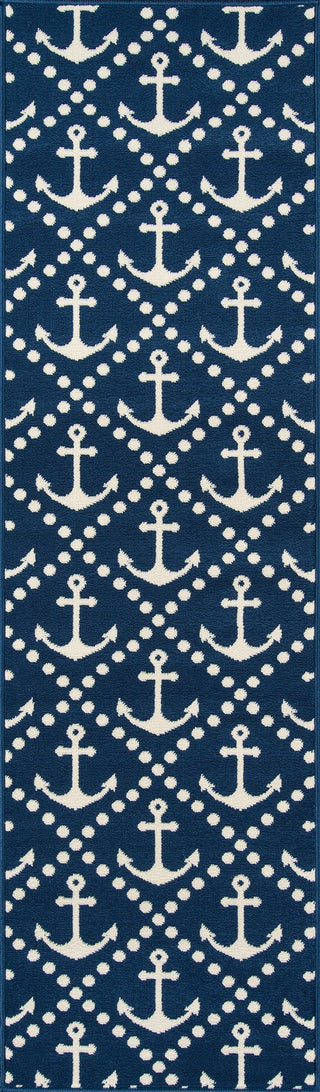 Momeni Baja BAJ16 Navy Area Rug Runner