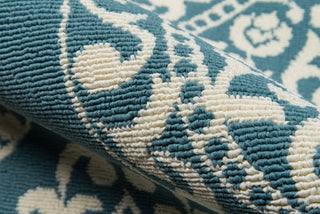 Momeni Baja BAJ17 Blue Area Rug Detail Shot