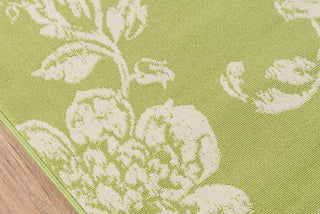 Momeni Baja BAJ18 Green Area Rug Close Up