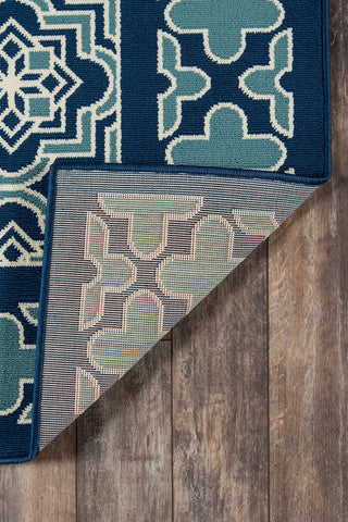 Momeni Baja BAJ21 Blue Area Rug Room Image