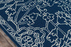 Momeni Baja BAJ22 Blue Area Rug Close up