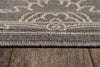 Momeni Baja BAJ22 Grey Area Rug Close up