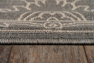 Momeni Baja BAJ22 Grey Area Rug Close up